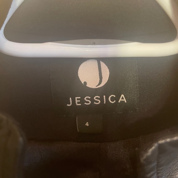 Black Jessica Jacket (4 / small) with leather details - Picture 3 of 3